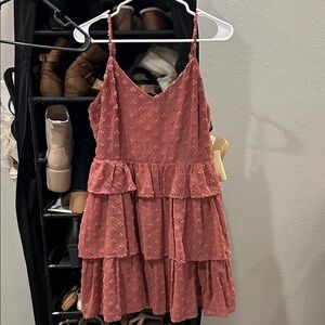 Altar'd State Pink Midi Dress